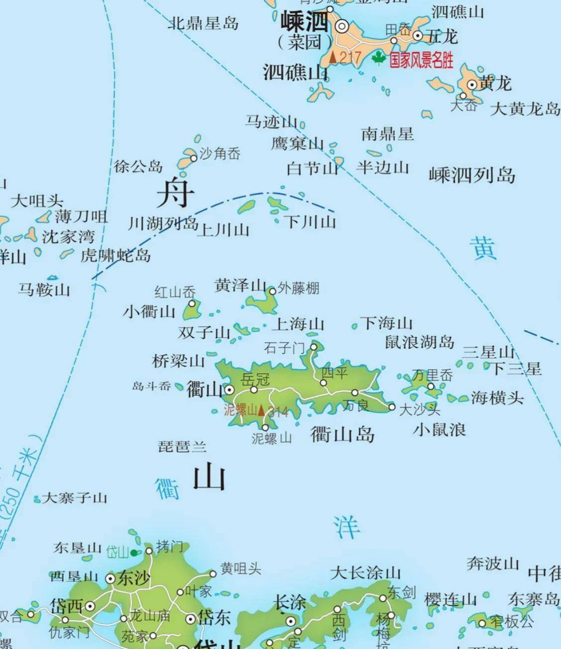 岱山县地图鱼山图片
