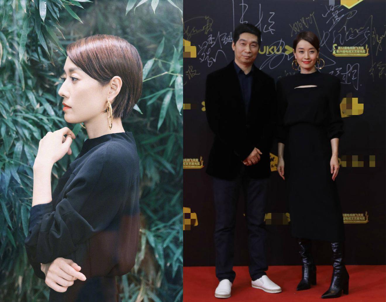 原来不修图的她们差距这么大,被周涛惊艳到了_礼服_造型_海清