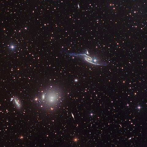 第七名,ngc 6872(神鹰星系)名为eso 444-46的星系,是阿贝尔3558星系团