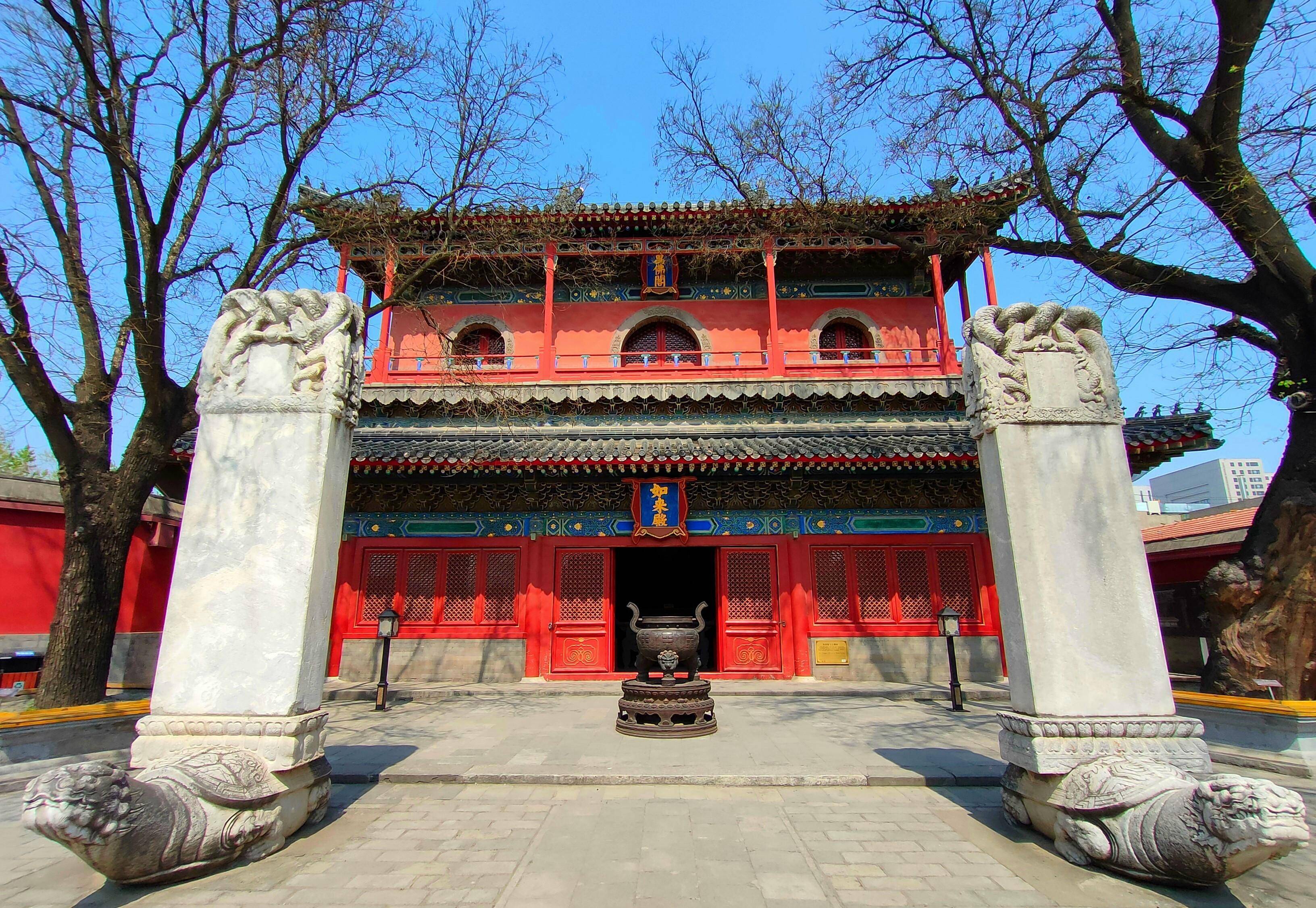北京藏在写字楼旁冷门景点,罕见精美明朝纯木古庙,周三免费参观