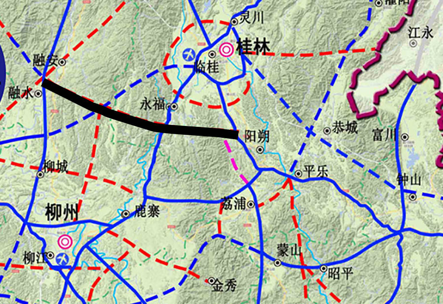 桂林三环高速路规划图图片