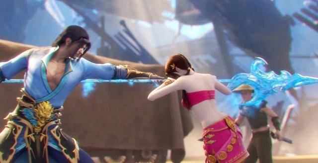 斗破苍穹:铁汉柔情,海波东你看向蝶的样子,像极了爱情!