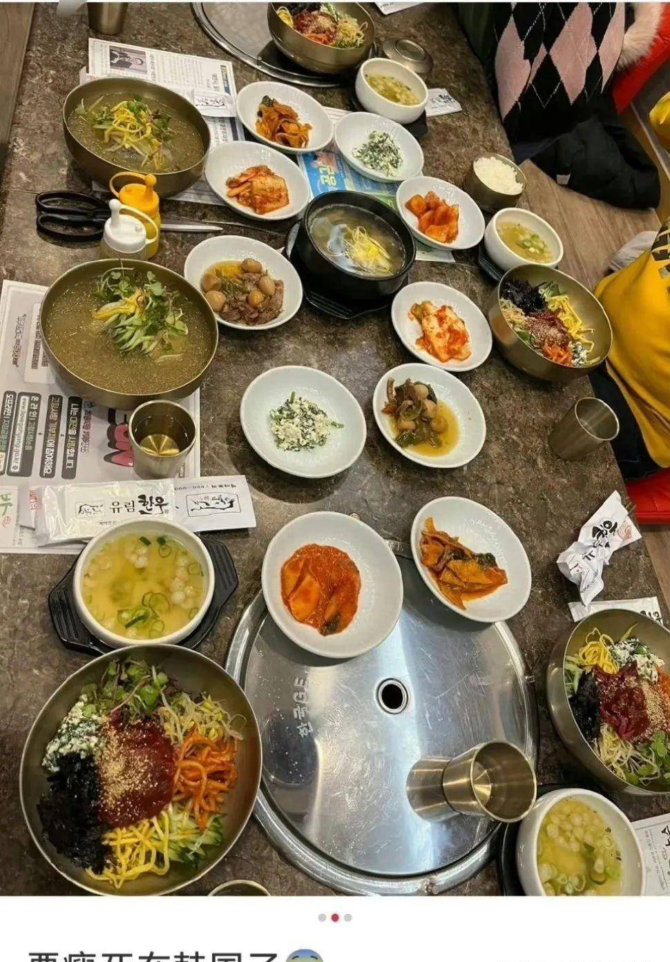 连之前美国总统拜登访韩,准备的韩国国宴菜单也只能吃草真是非常朴素