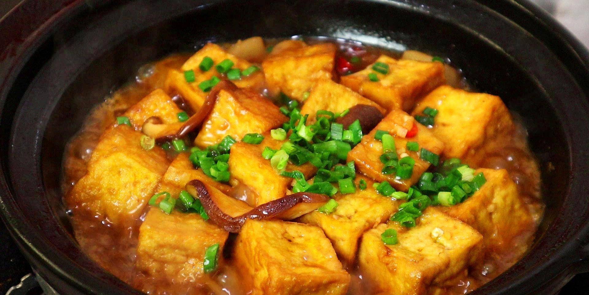 教你营养解馋的香菇砂锅豆腐,美味过瘾超下饭,不懂吃太可惜_美食