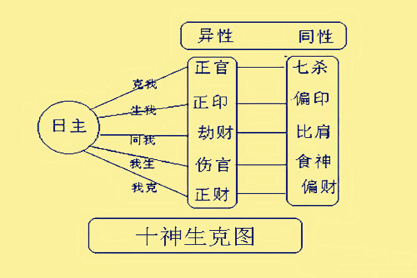 十神生克关系图图片