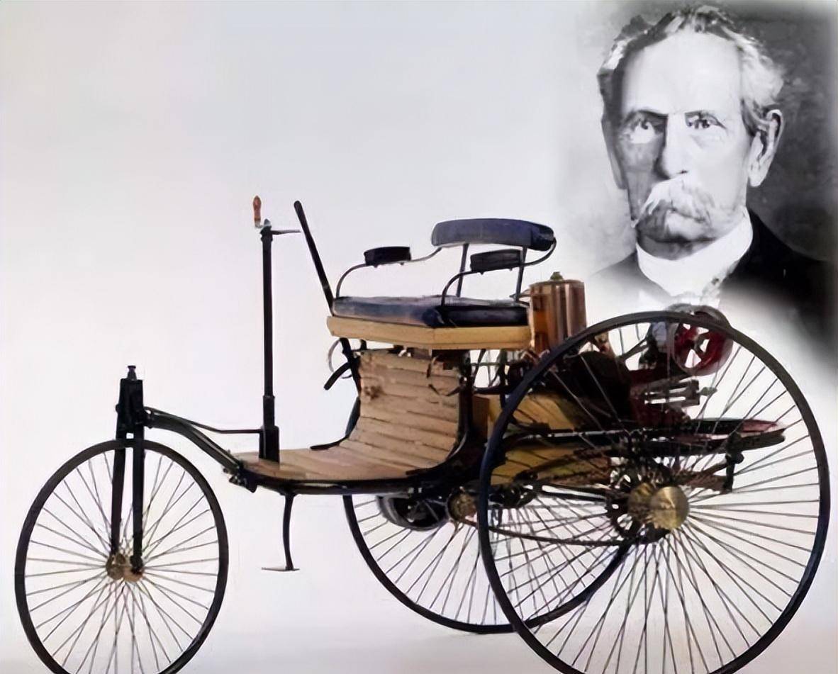 汽车,即在1886年,由国外人卡尔·弗里德里希·本茨发明的第一辆"奔驰"