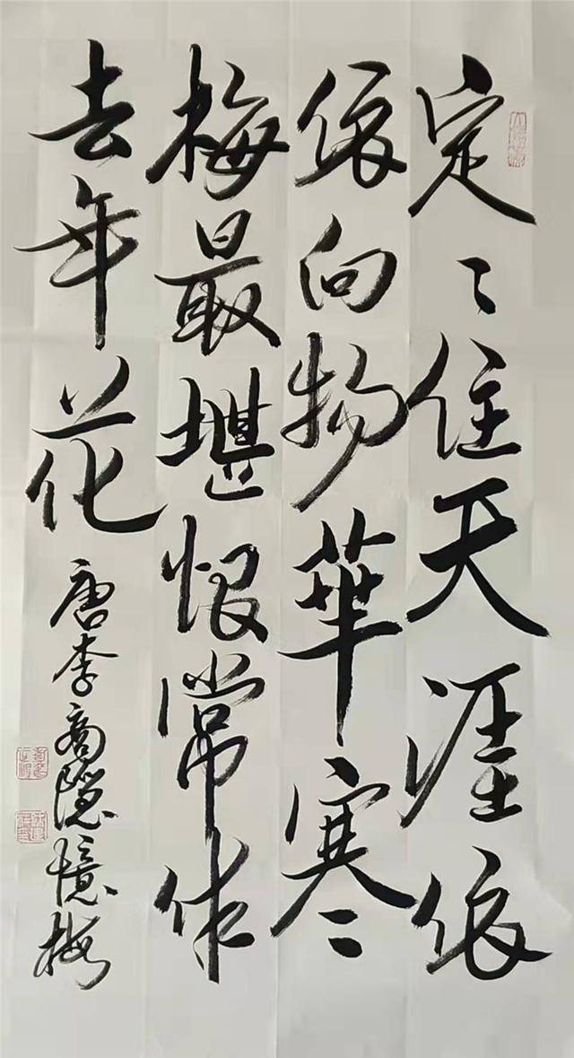 梅香飄在春風裡:戚建莊詩歌書法展精品譯鑑_梅花_紅梅_飛雪