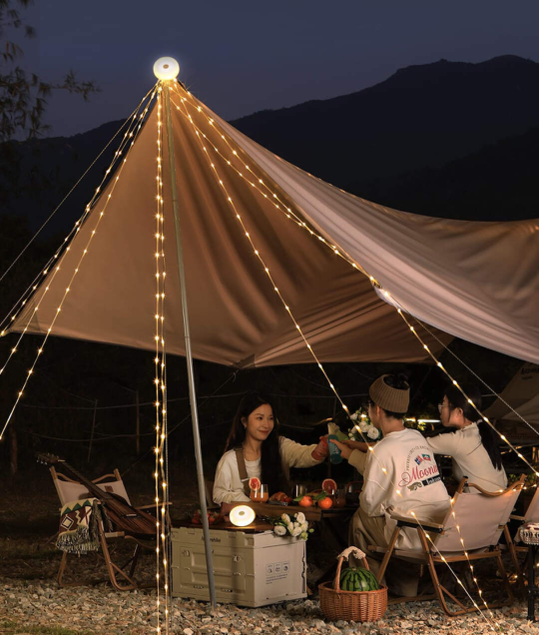 不足百元的户外氛围神器,纳拓星河露营灯上架小米有品众筹