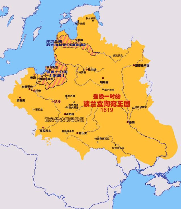 立陶宛曾经有过一段辉煌时期,那时候国土面积超过99万平方公里,人口有