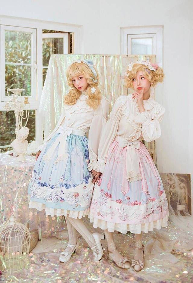 双子向洛丽塔安利,和闺蜜一起化身"蜜糖女孩"吧!_裙子_服装_服饰