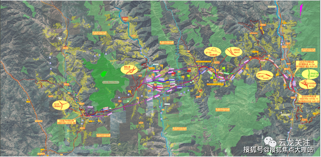 云龙泸水高速公路路线图片