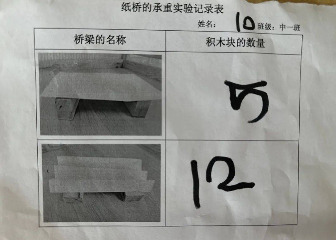 幼儿园关于桥的调查表图片