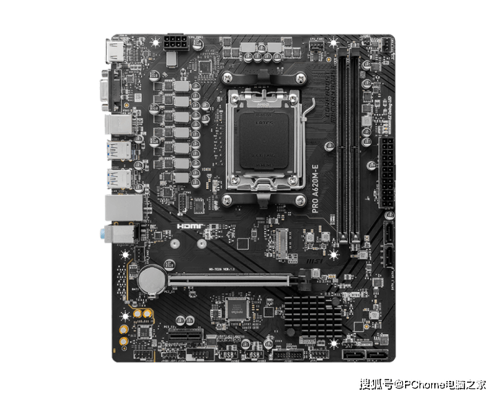 微星发布pro a620m-e主板 双ddr5内存插槽_接口_支持_规格