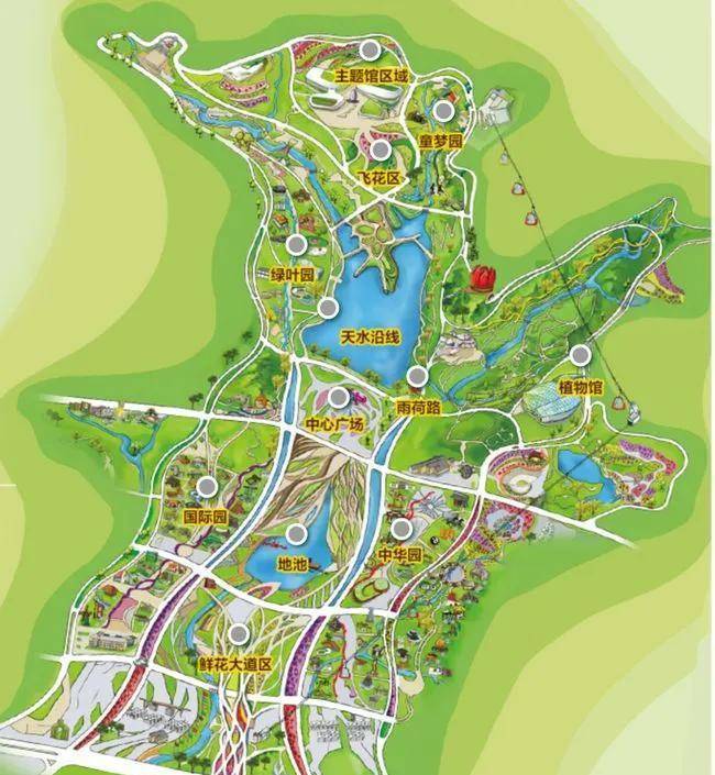 青岛植物园地图图片