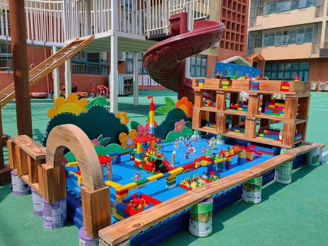 智趣拼搭,乐享建构——惠济区花园口幼儿主题建构展示活动_孩子_游戏