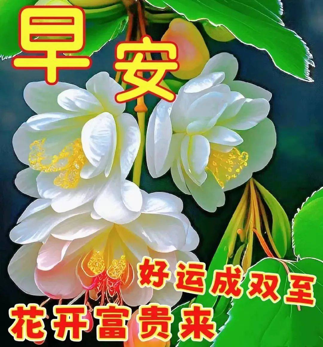 春天早上好带字图片图片