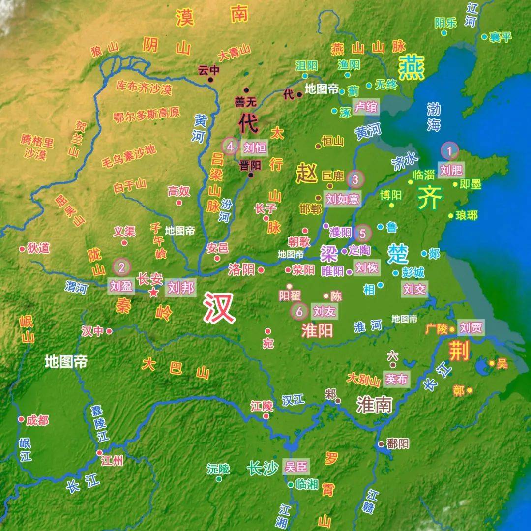 刘邦灭梁国后封给谁了,看地图一目了然_项羽_起兵_奚意