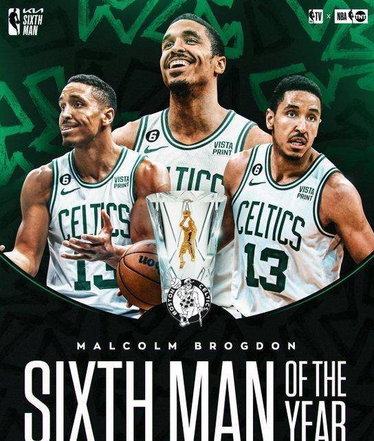 NBA官宣奖项！布罗格登当选最佳第六人：荣获首个哈夫里切克奖杯_season_本赛季_球员