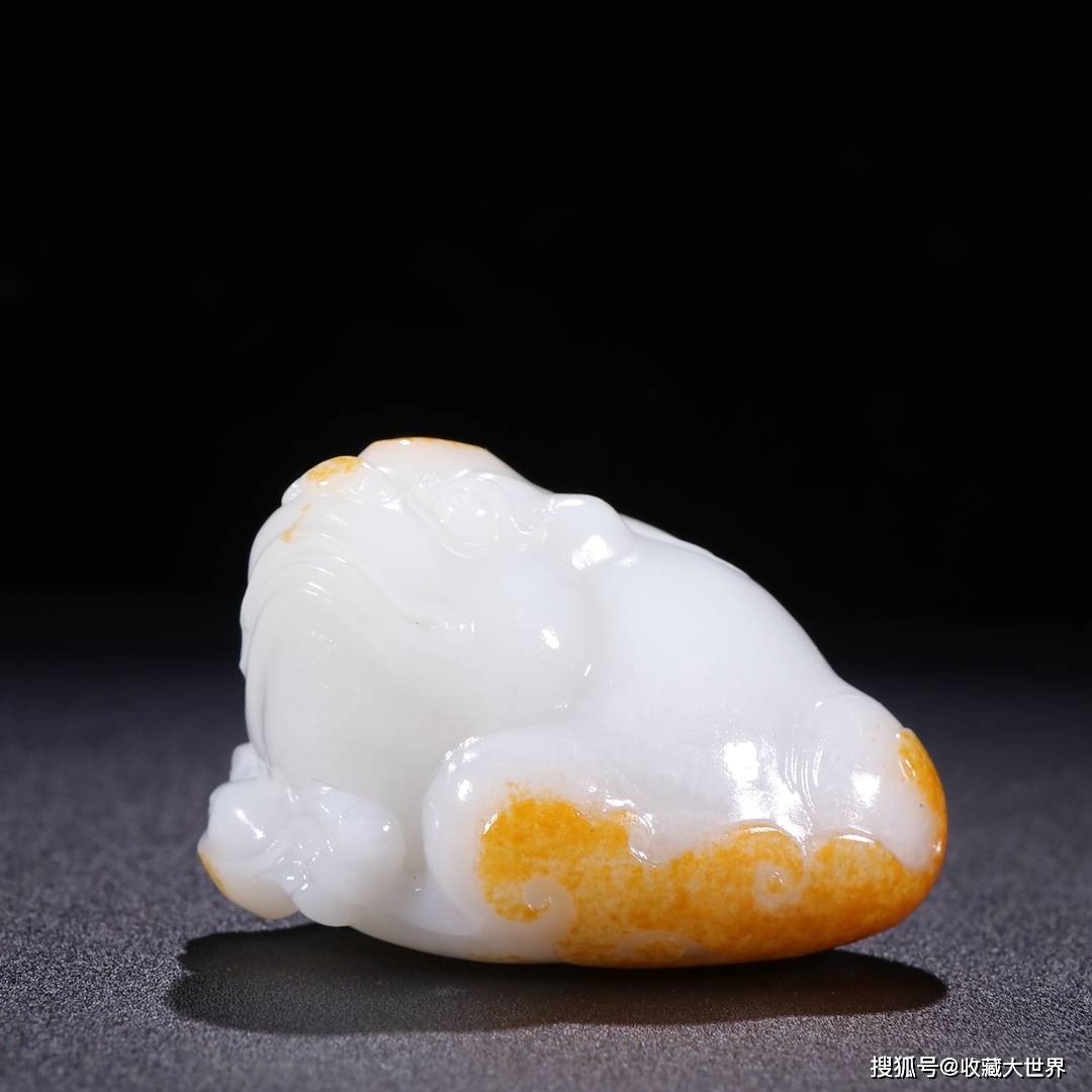 回流【和田玉籽料 招财玉蟾 摆件】_精工_敏捷_姿态