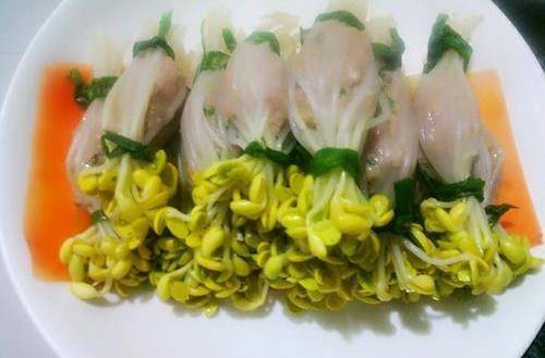 豆芽酿,美味又简单的创意菜,老人小孩都喜欢吃_胡萝卜_备用_鸡精