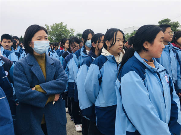 盱眙县维桥初级中学开展应急疏散演练活动_韩健_师生_防范