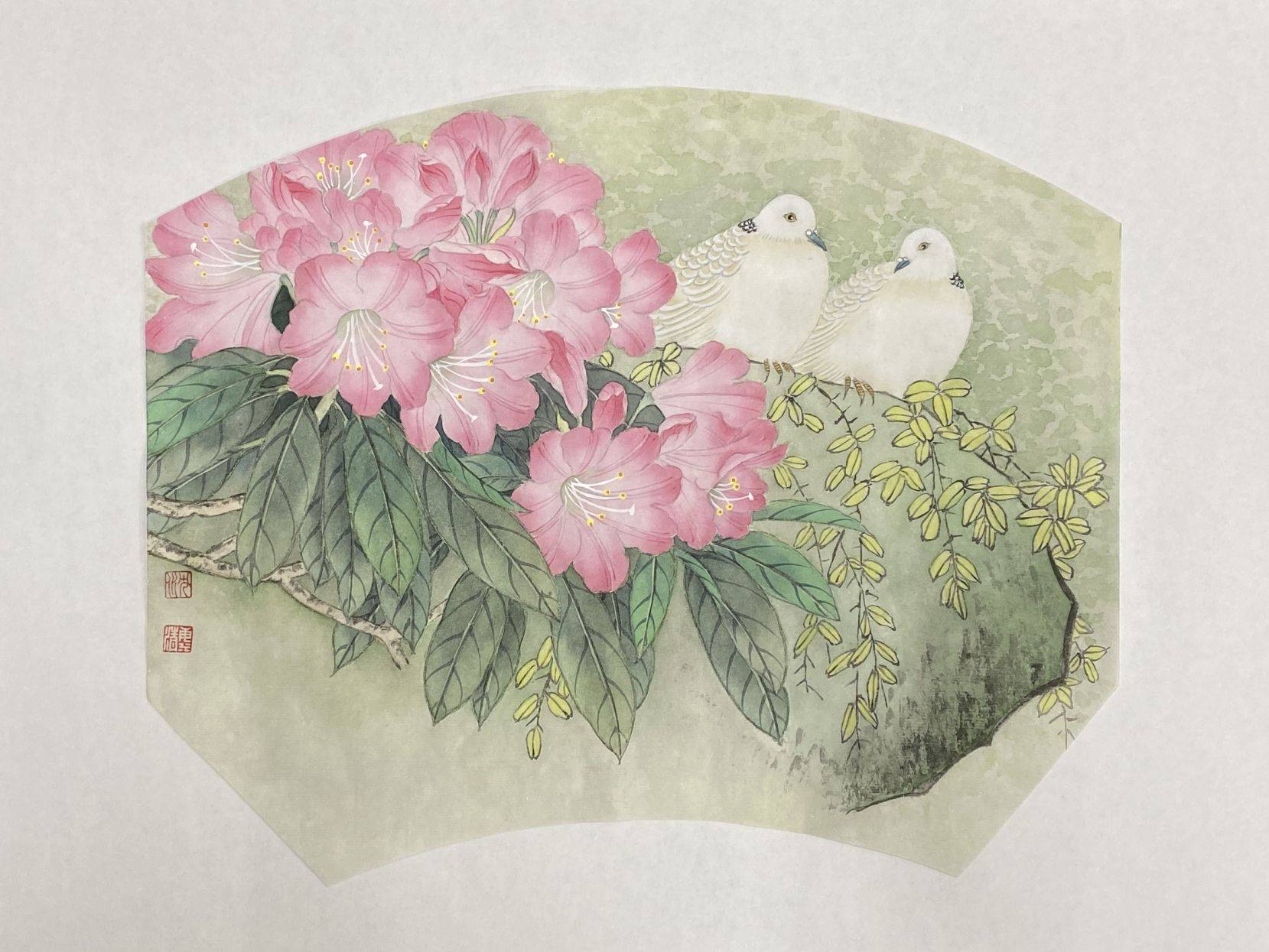 技以精微而出神 画以清逸而达韵——记工笔画艺术家沈海清_先生_作品