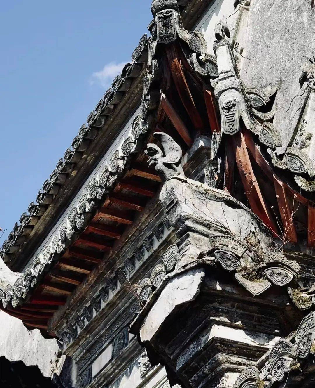 西递砖雕之美_青砖_徽州_石雕