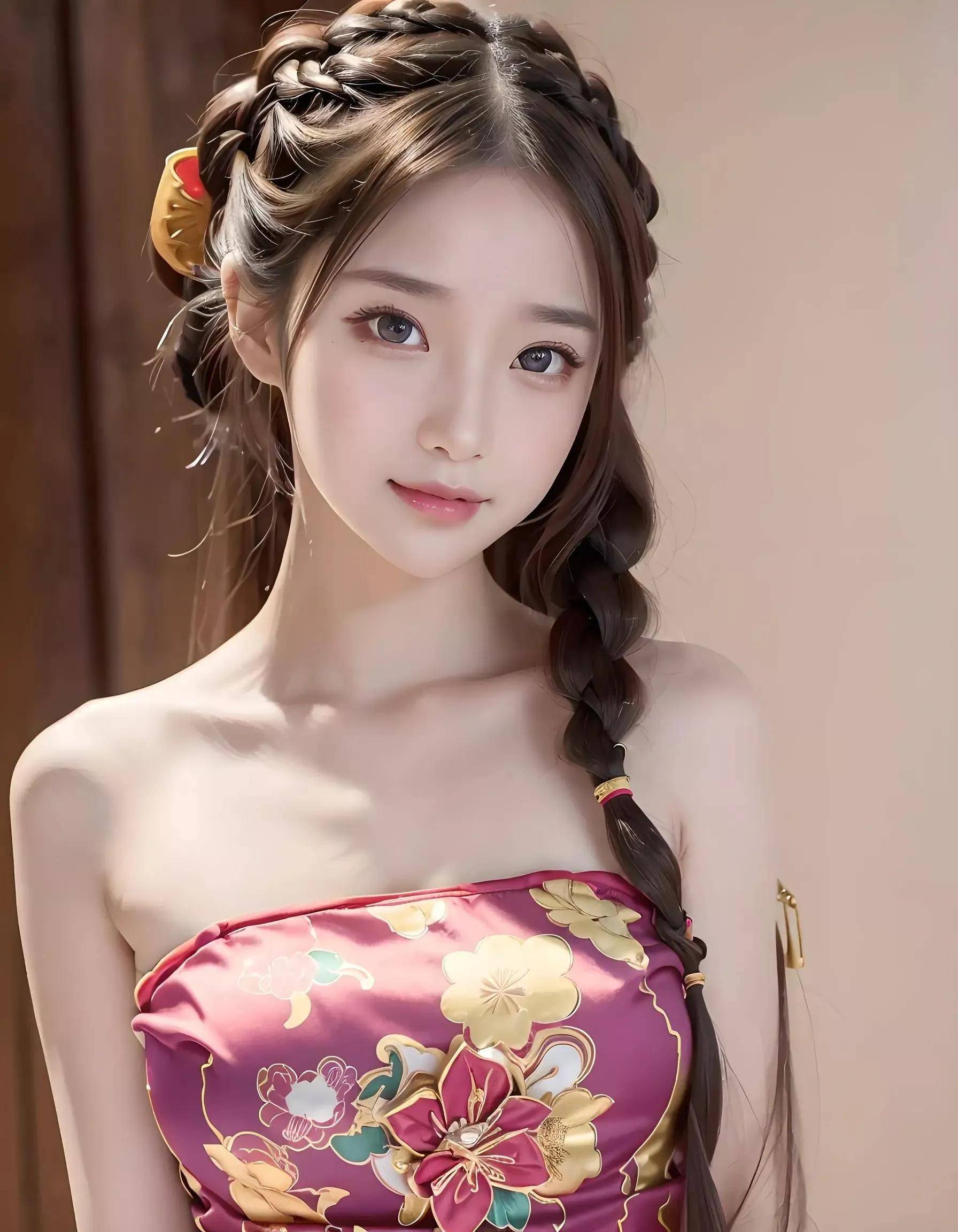 ai女子|扎着麻花辫的女孩自带一股可爱劲_发型_因为_自然