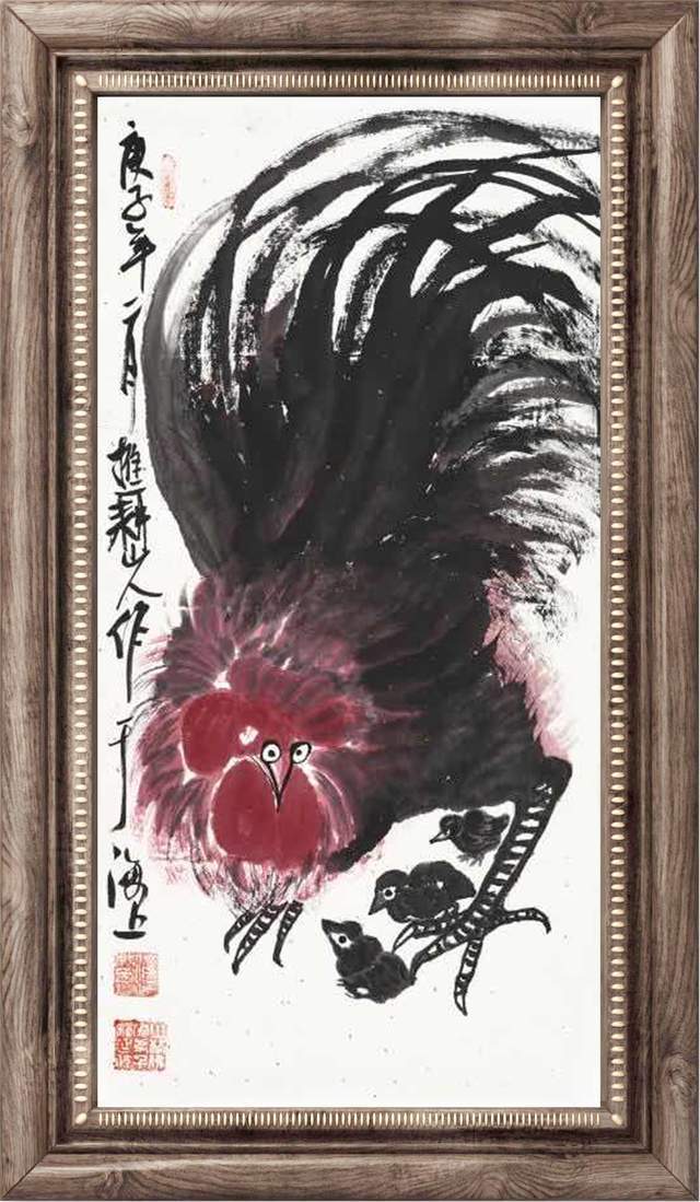 国画大师朱祖国画鸡,堪称一绝!_作品_先生_雄鸡