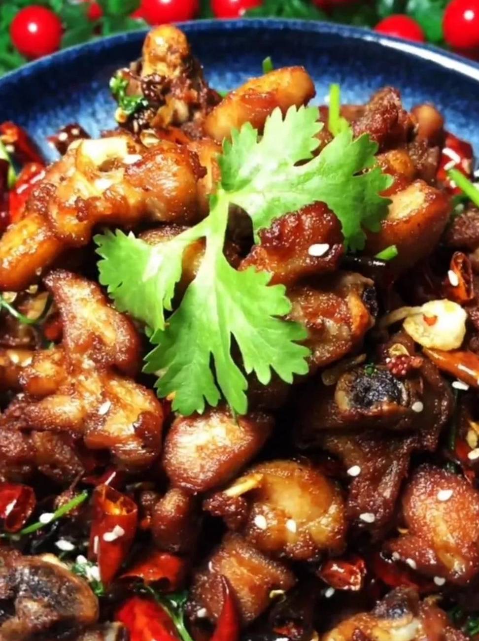 麻辣又过瘾的辣子鸡的制作方法_鸡块_水分_胡椒粉