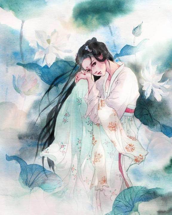 我就要出门远行,美人含着泪珠为"我"送行,真是"寸寸柔肠,盈盈粉泪"的