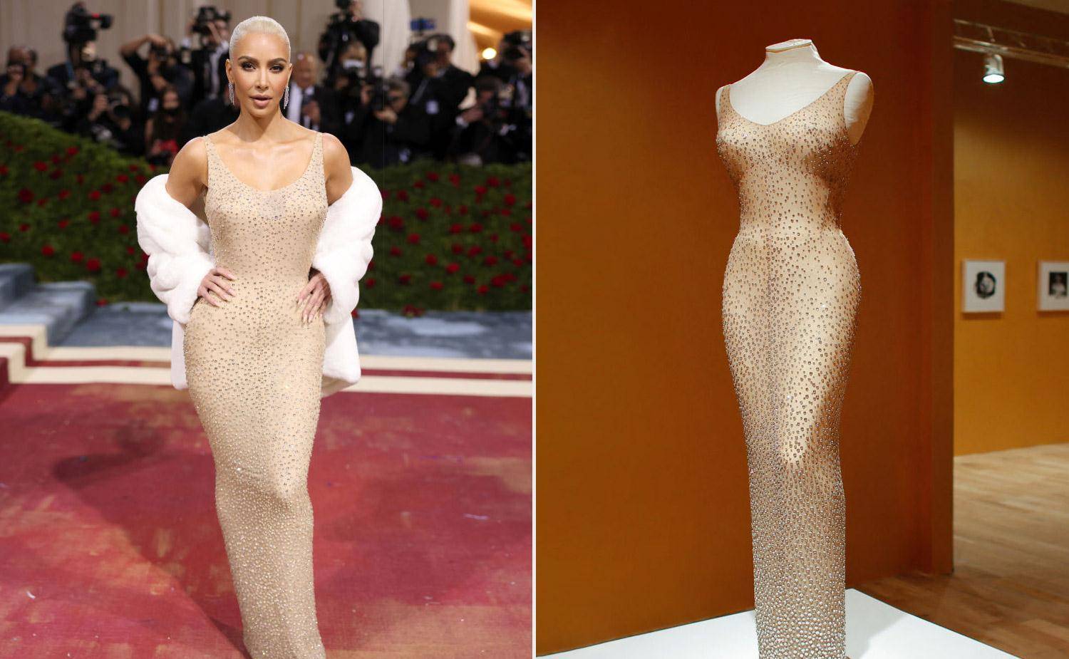 42岁卡戴珊穿泳衣拍大片,撞衫侃爷24岁现女友,大她18岁赢在气质_钱妮