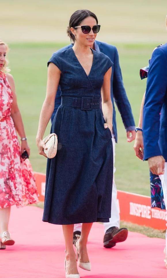 学学梅根王妃的这两招穿搭妙计_连衣裙_小腿_西装