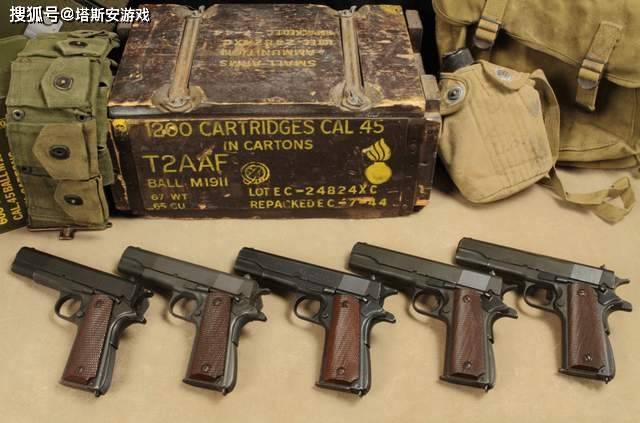 柯尔特m1911a1型是二战期间美军各兵种的通用手枪,同样也作为美国坦克