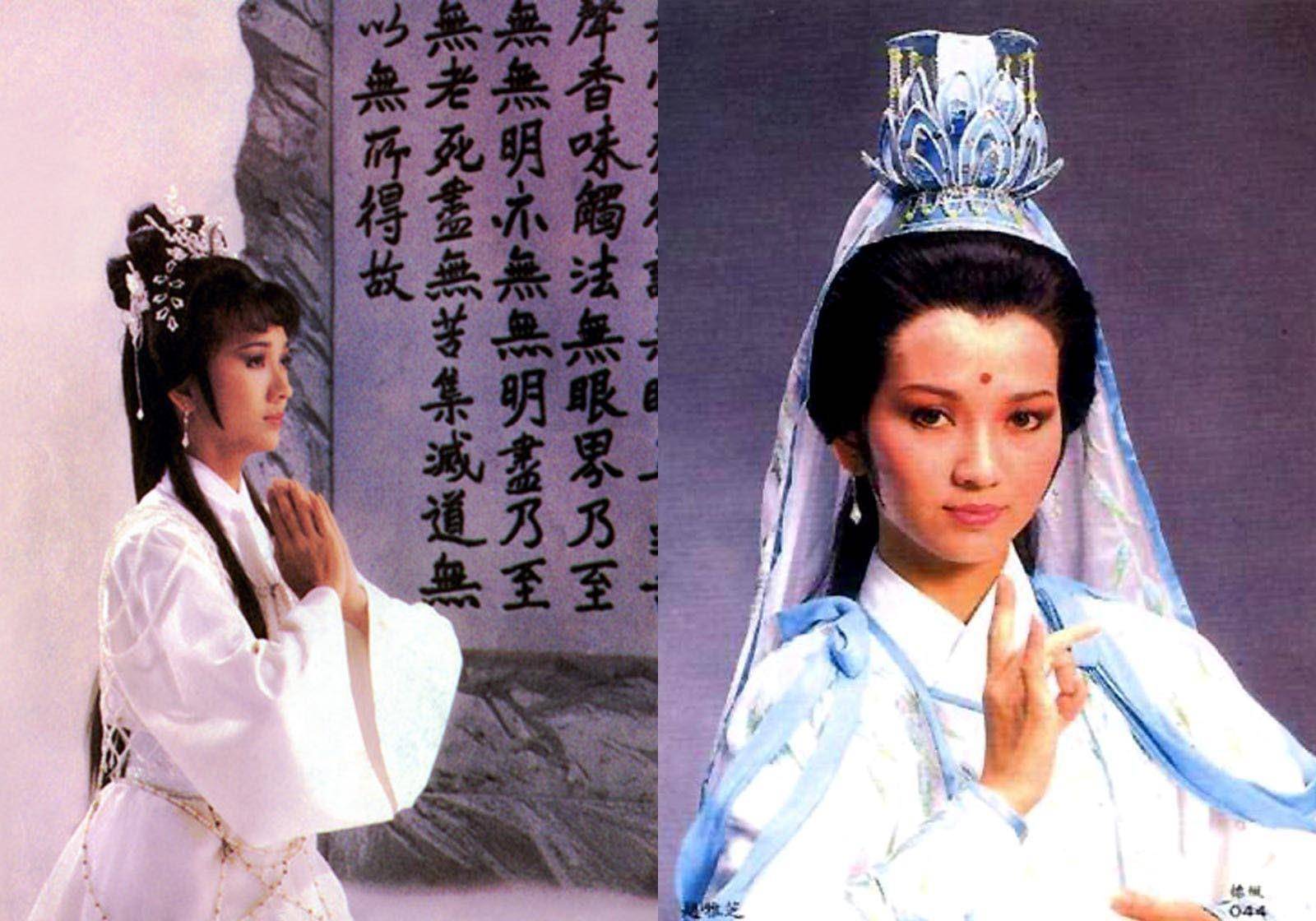 1985《观世音》,芝姐从前世俗身妙善演到观音这也是芝姐与还是tvb小生