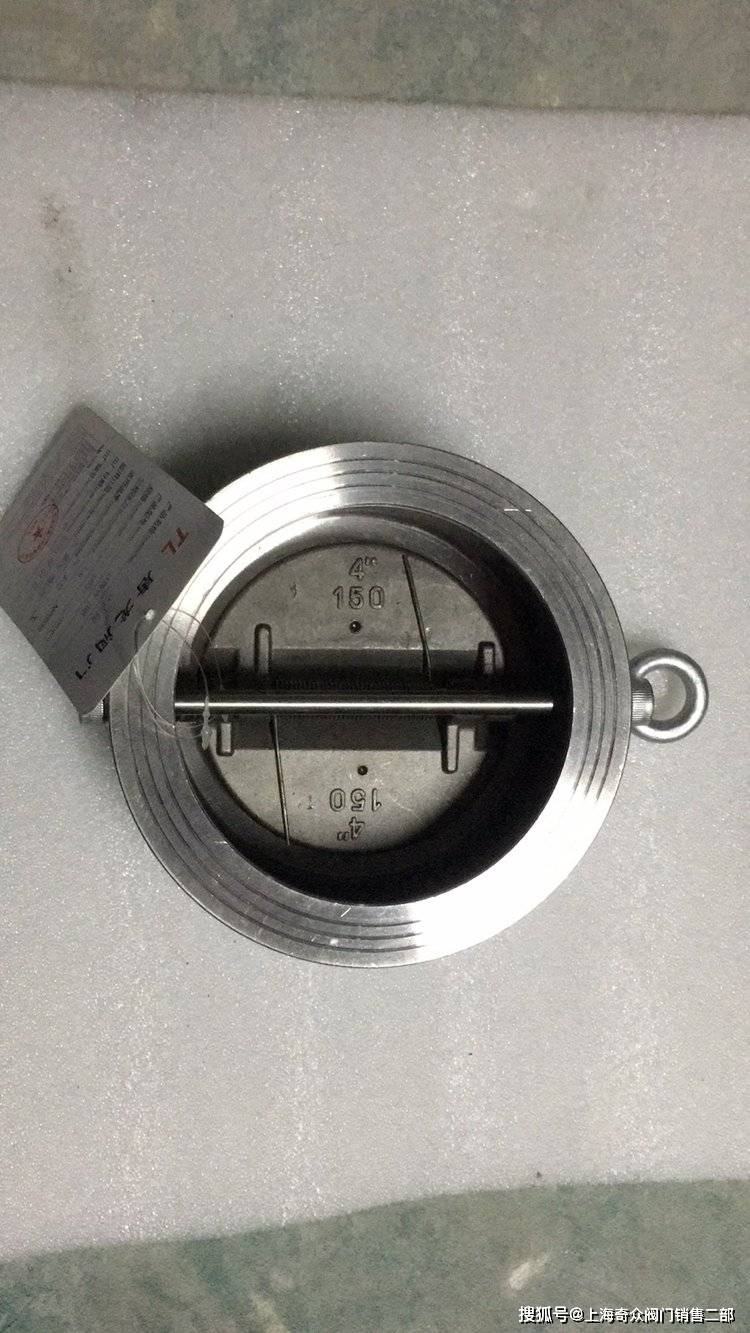 h76y-16p不锈钢碟形对夹止回阀 h76h-16c蝶式双瓣止回 阀_法兰_结构