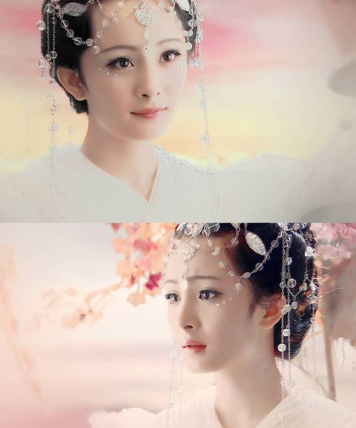 当女星穿上古装,同是飘逸仙女风,赵丽颖显可爱,她仙气满满(一)