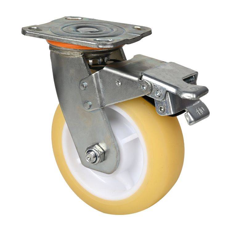 工业脚轮只tpr静音橡胶脚轮