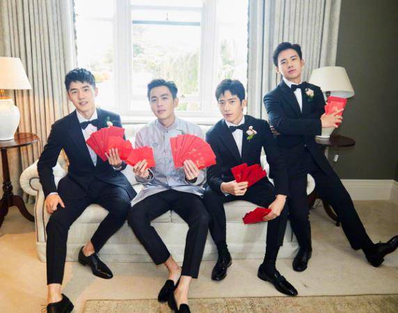 张若昀超搞笑,昔日娶妻还踩车陪井柏然玩,刘昊然郭麒麟来凑热闹_婚礼