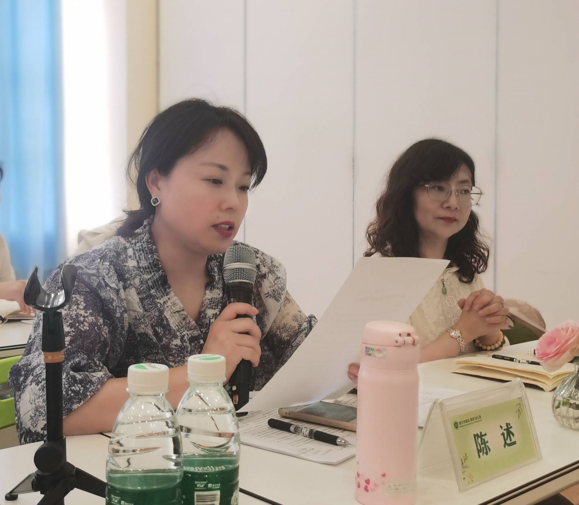 绵竹市教师培训中心教科室代志荣主任,小幼部副主任彭敏,小