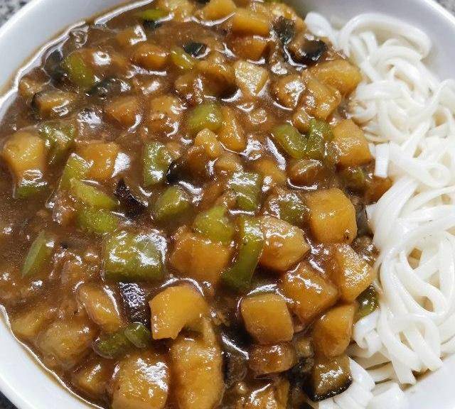 素三丁打卤面,一碗真不够吃