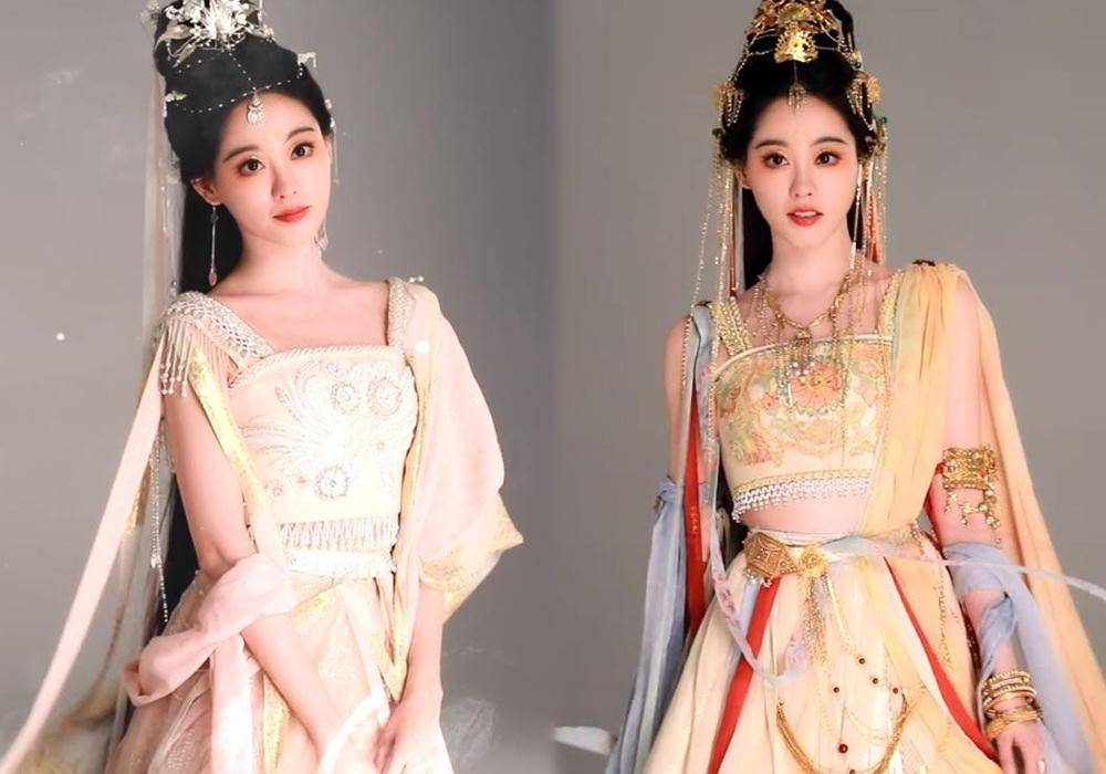 祝绪丹饰演的角色为御妖国的公主步泰,走的是精致的敦煌风格,看着就是