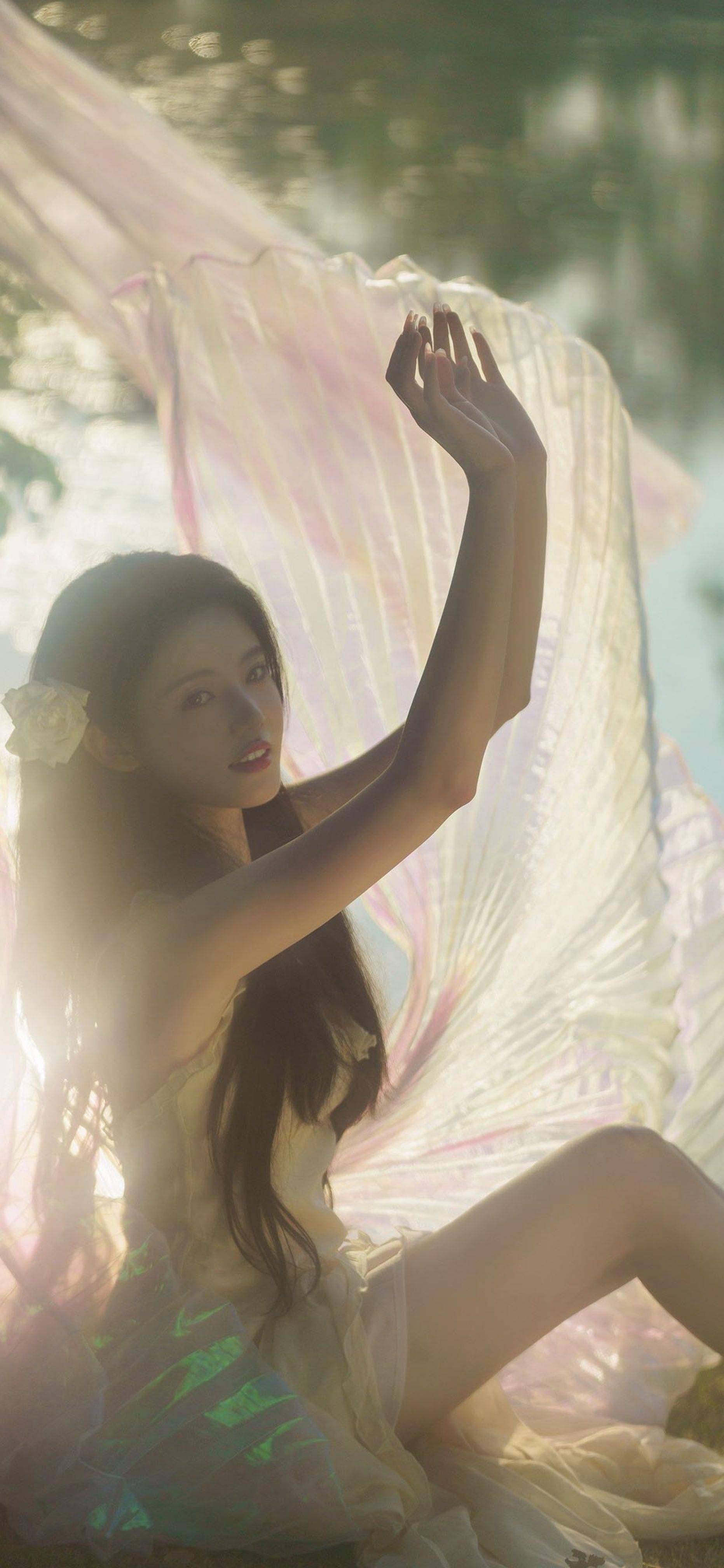 狐狸姐姐孙珍妮优雅写真壁纸_都能_眼神_女孩子