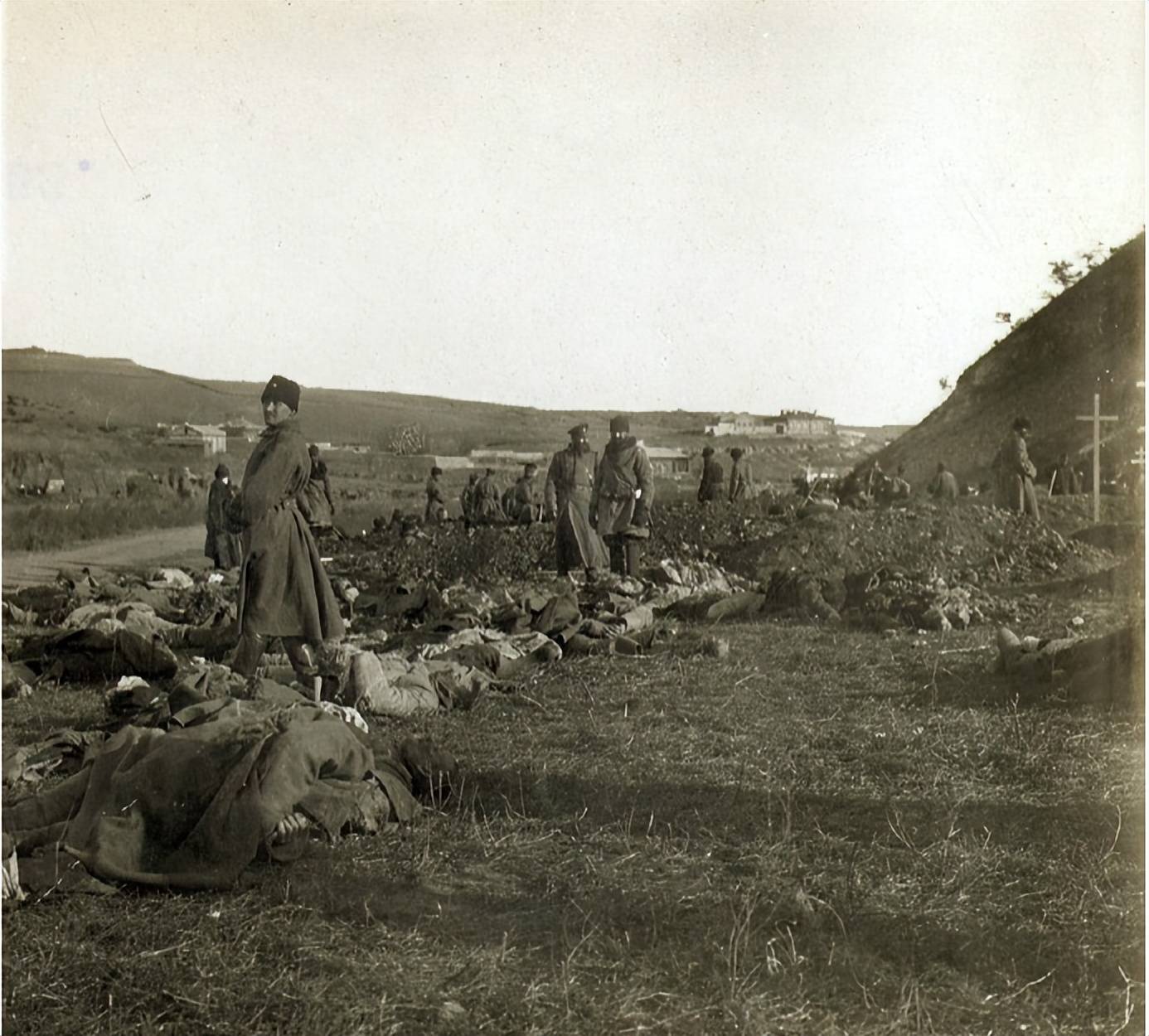 老照片:1904年的日俄战争,俄国人惨败,损失严重