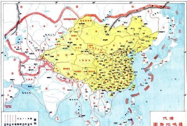 中国历史上最著名的六大盛世版图分别是:1,秦朝:版图面积约400多万