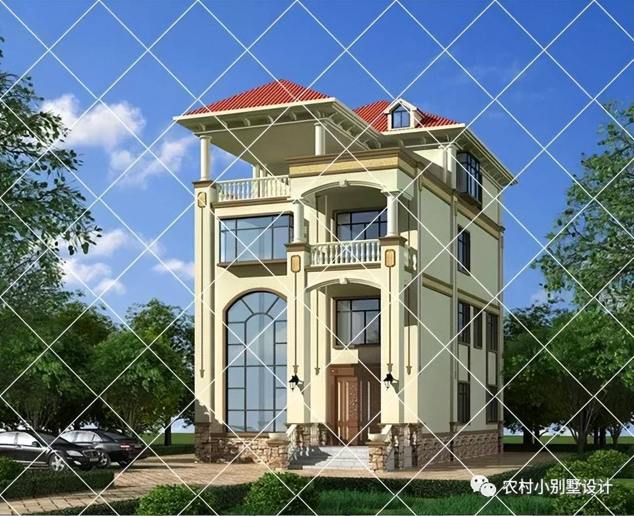 20款三层2开间小户型设计图,农村别墅8x12米最佳户型效果图_的设计