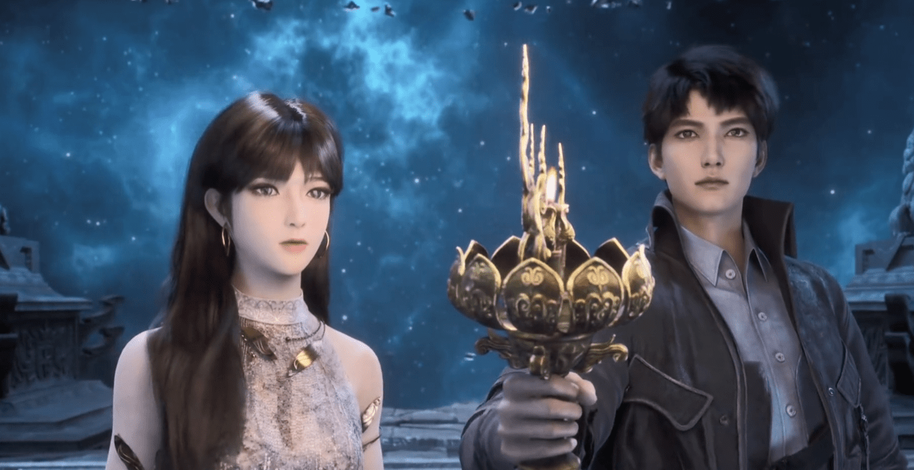 李小曼在荧惑古星时,鳄祖的神胎附身在李小曼的仙台内,加上他又与华