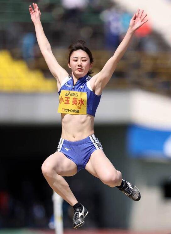 日本跳远女神水平不够颜值身材亮眼 周末对战中国选手肯定会被虐_玉葵