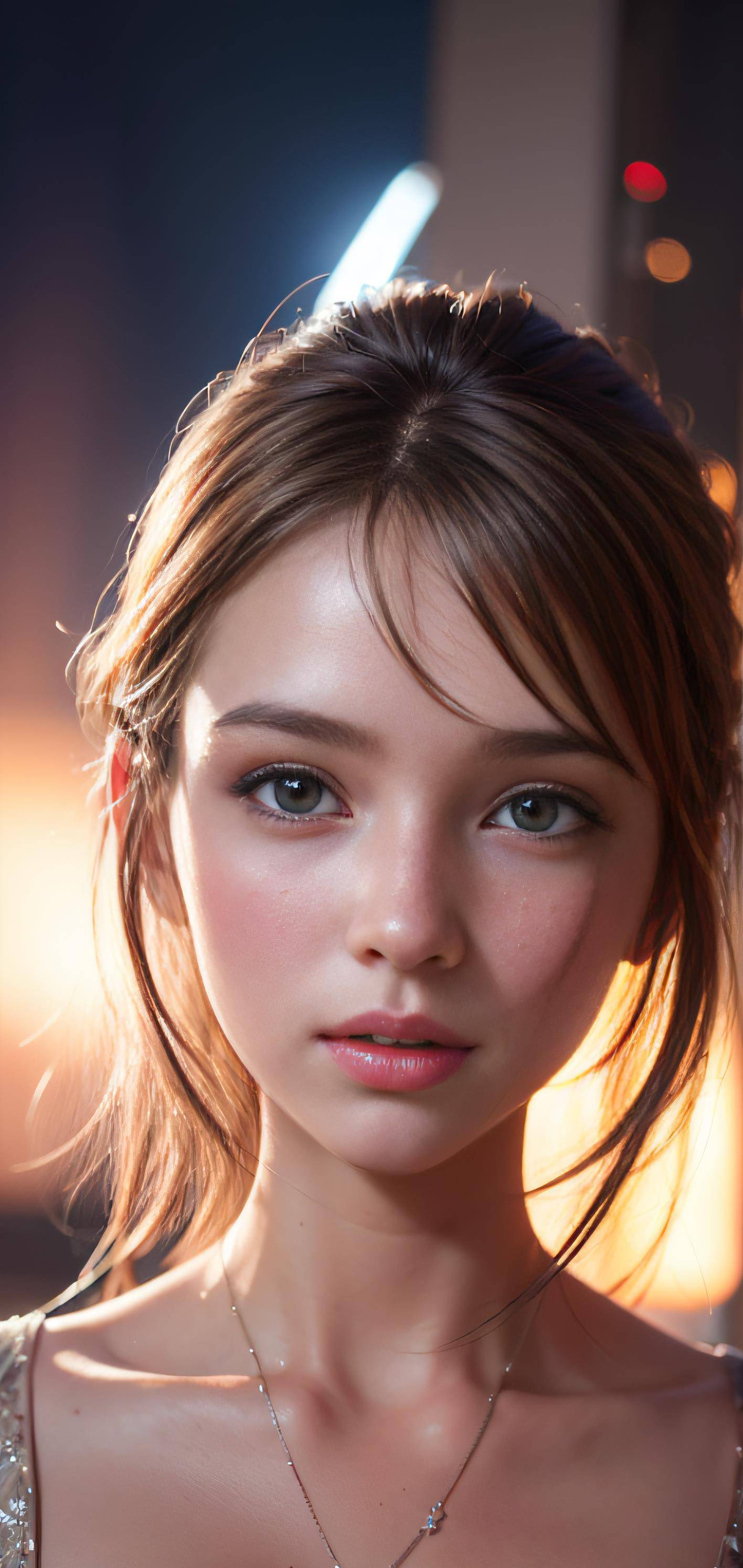 绘画ai:五官清秀,皮肤白嫩的青春美少女_魅力_衣服_瞬间