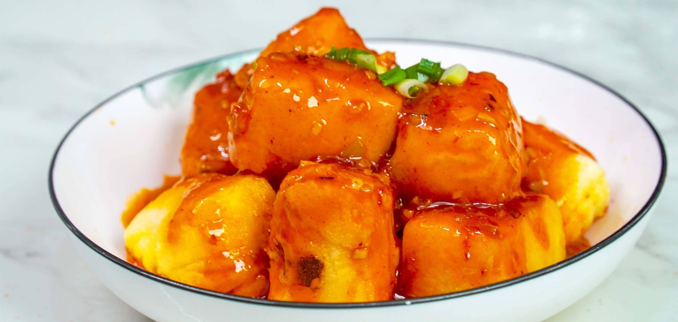 豆腐这样做好吃,酸甜开胃巨好吃,给肉都不换的糖醋豆腐 !